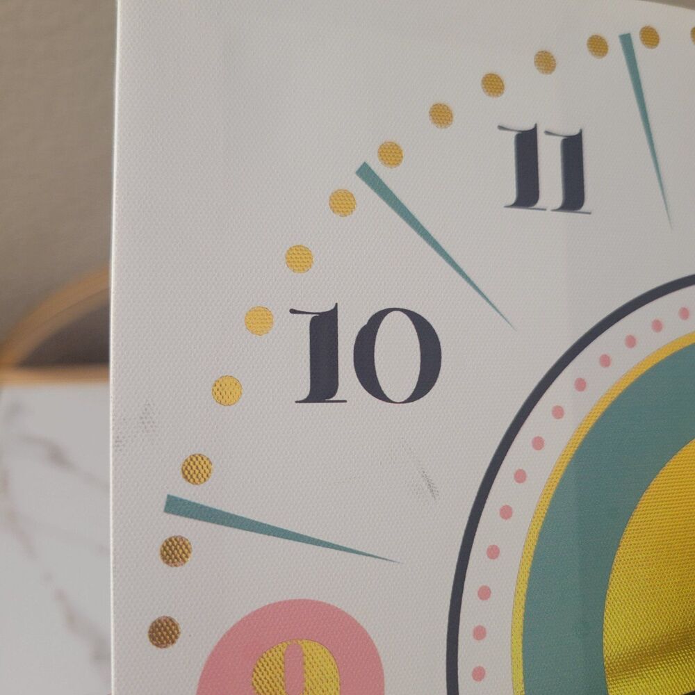 Pastel Canvas Clock - Picture 5 of 8
